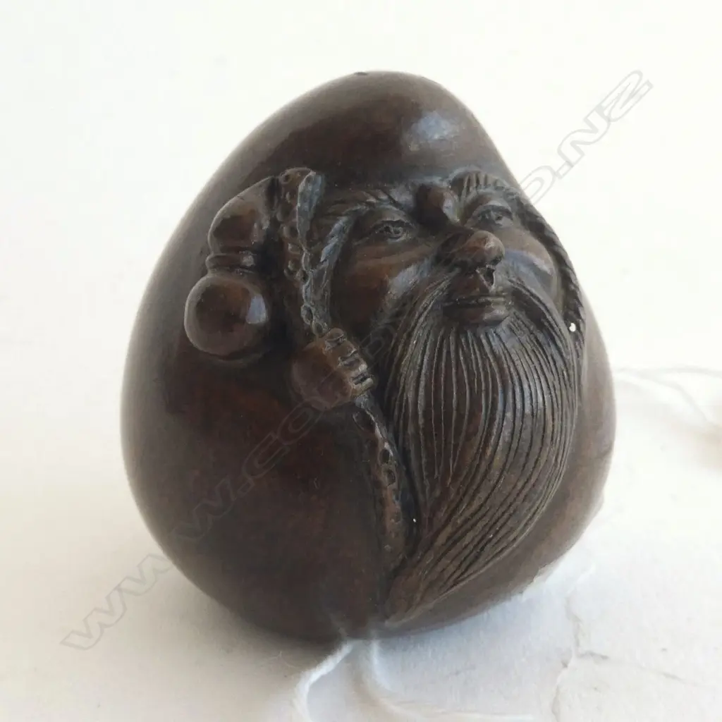 CHINESE BRONZE SHOU LAO - H 40MM Image 1++