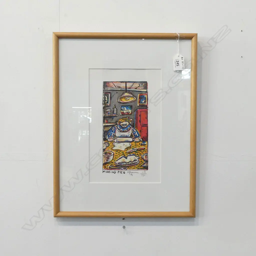 NIGEL BROWN 'MAKING PIES' LITHOGRAPH  Image 1++
