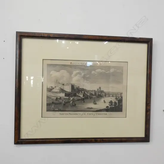 COPPERPLATE ENGRAVING 'CITY OF CHESTER ' 290 X 195