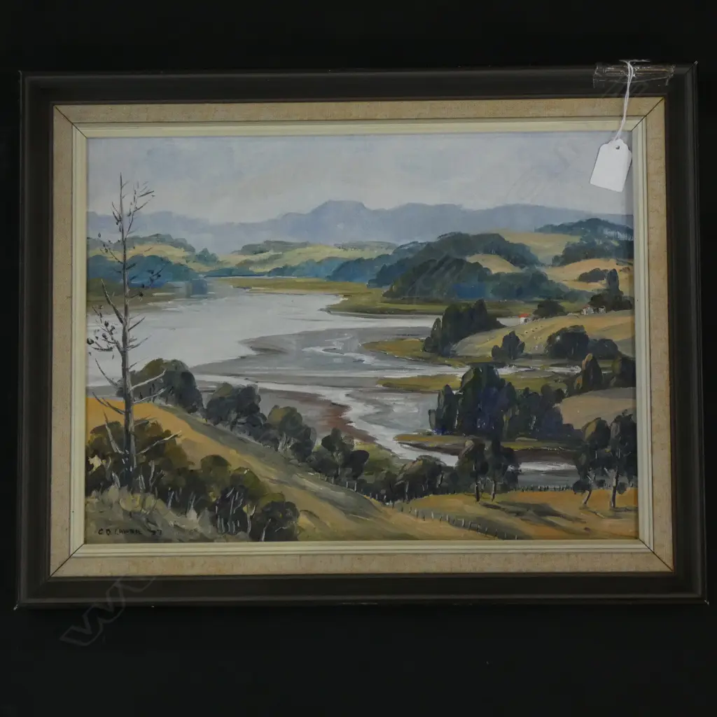 C LAWRIE EVENING MAHURANGI OIL 1977 Image 1++