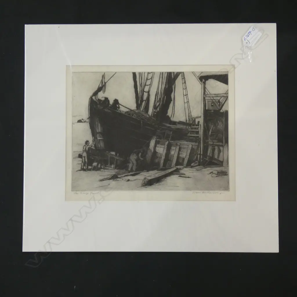 ANNE ANDERSON ENGRAVING THE BARGE YARD Image 1++