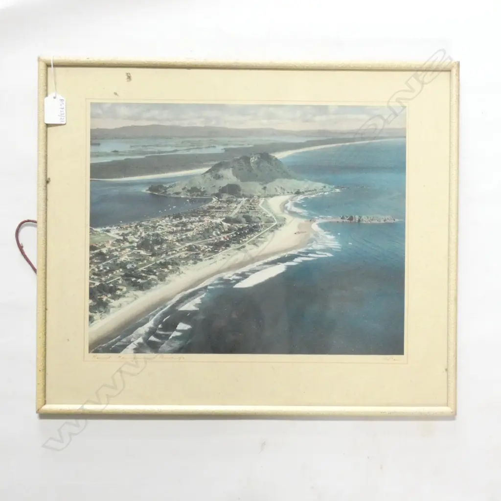WHITES AVIATION PHOTO 'MOUNT MANGANUI - TAURANGA 295x370mm Image 1++