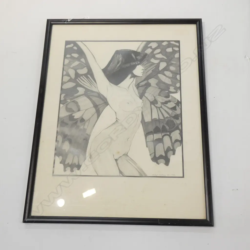 MICHAEL CRICHTERLY  GRAPHITE ON PAPER 1976 Image 1++