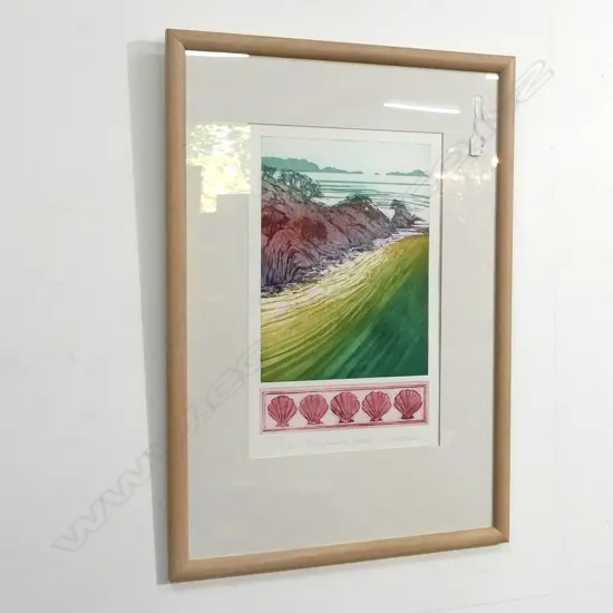 (17958) CYNTHIA TAYLOR COLOURED ETCHING 'SHELLS....