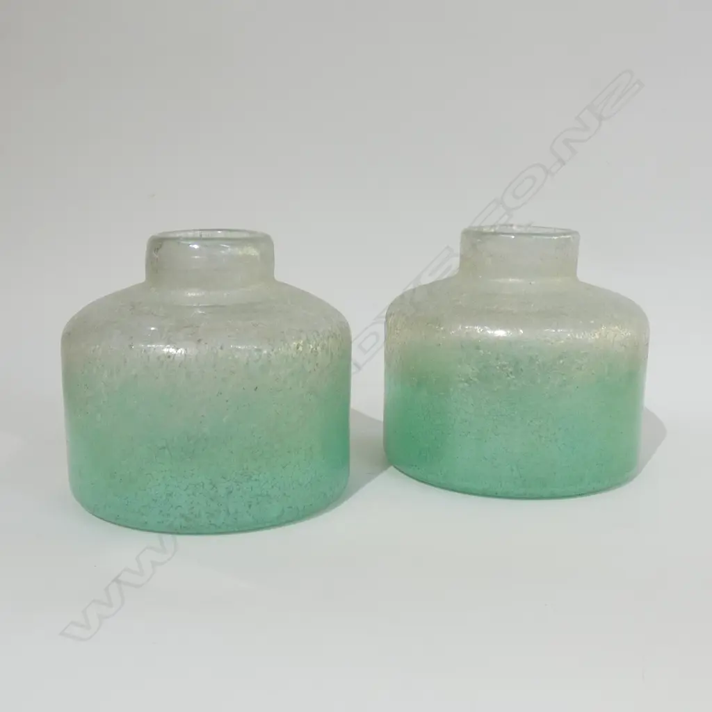PR OF MURANO STYLE ART GLASS VASE H 180 MM Image 1++