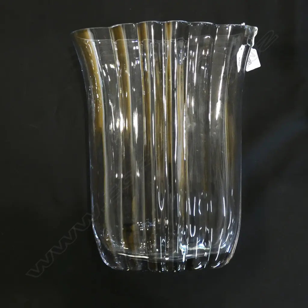 XLG OVAL SHAPED GLASS VASE H. 352MM Image 1++