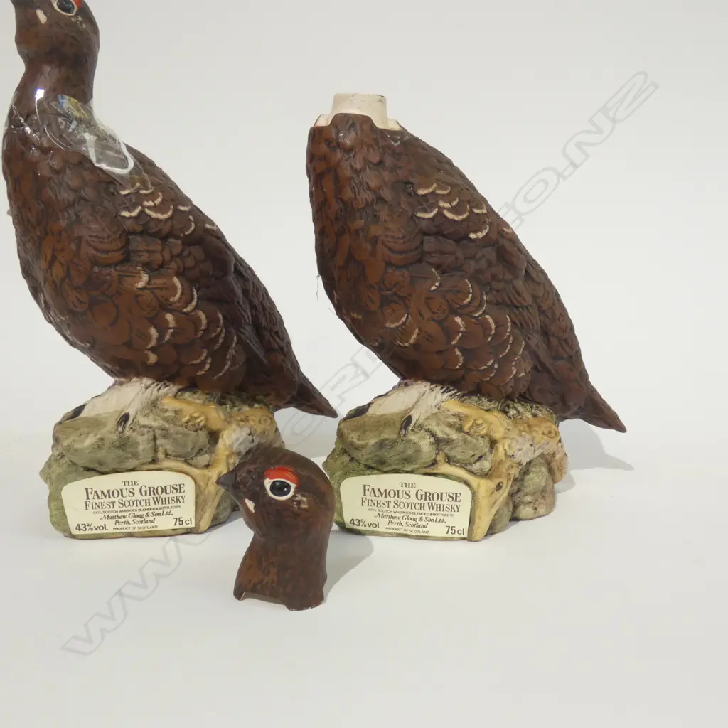 PR OF ROYAL DOULTON GROUSE SCOTCH WHISKEY DECANTERS H 245 MM Image 1++