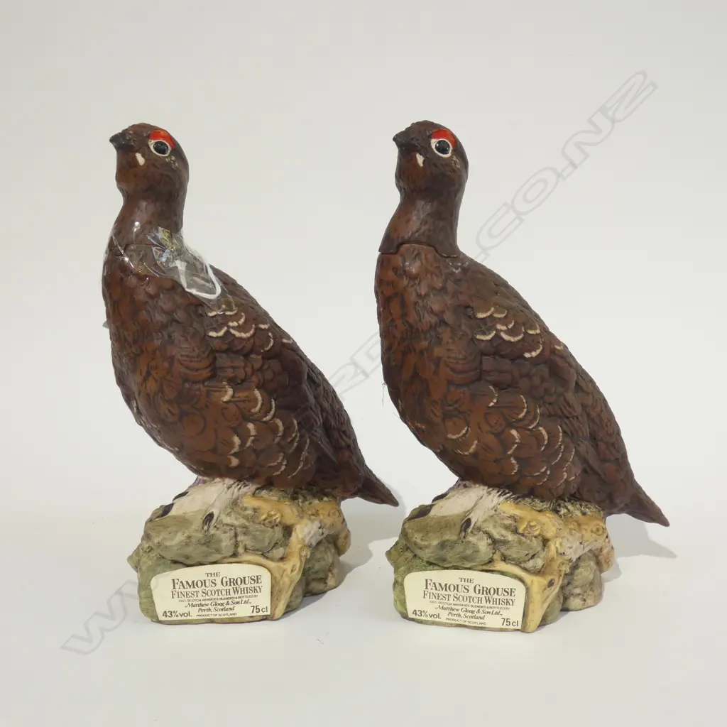PR OF ROYAL DOULTON GROUSE SCOTCH WHISKEY DECANTERS H 245 MM Image 1++