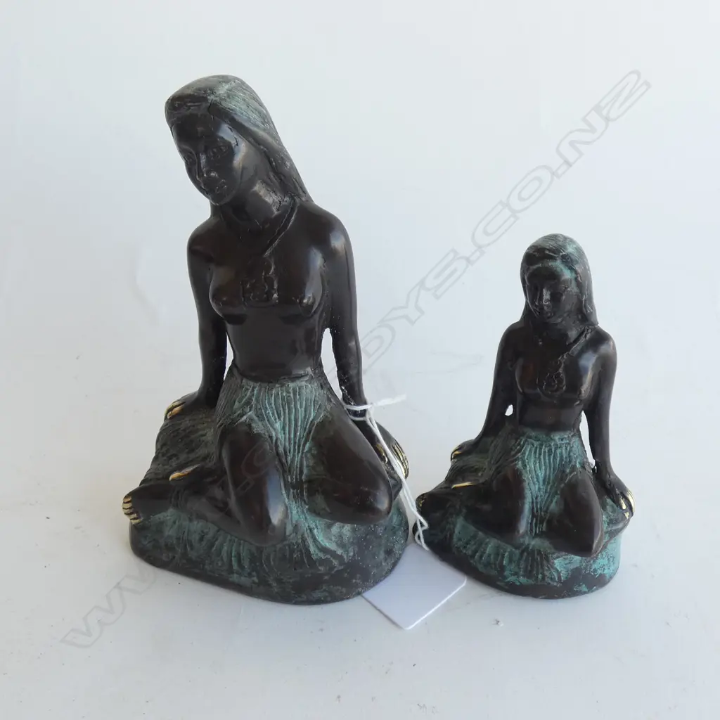 2 BRONZE TE PANIA OF THE REEF H.150mm Image 1++