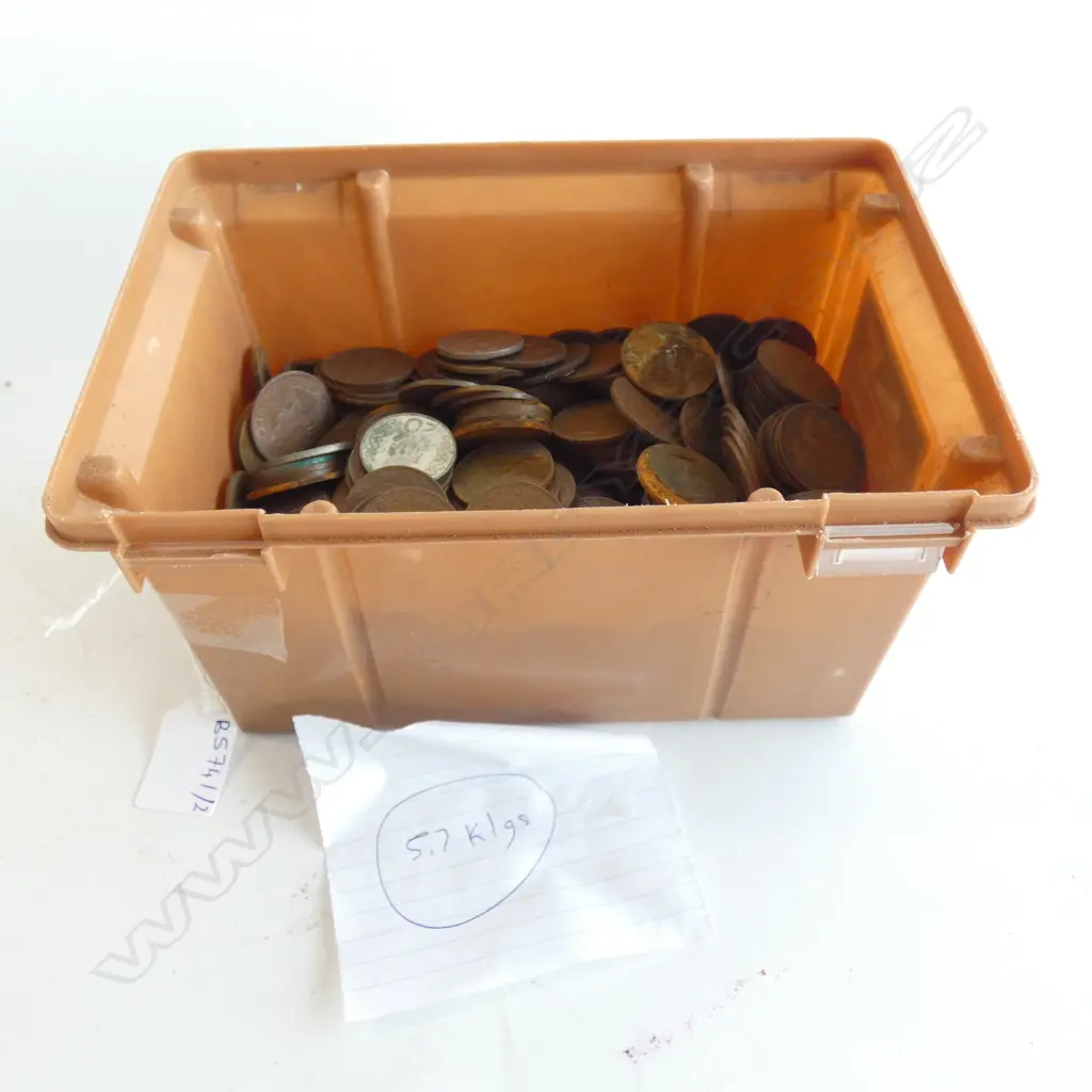 COINS; 5.8 KG 1960s PENNYS ETC Image 1++