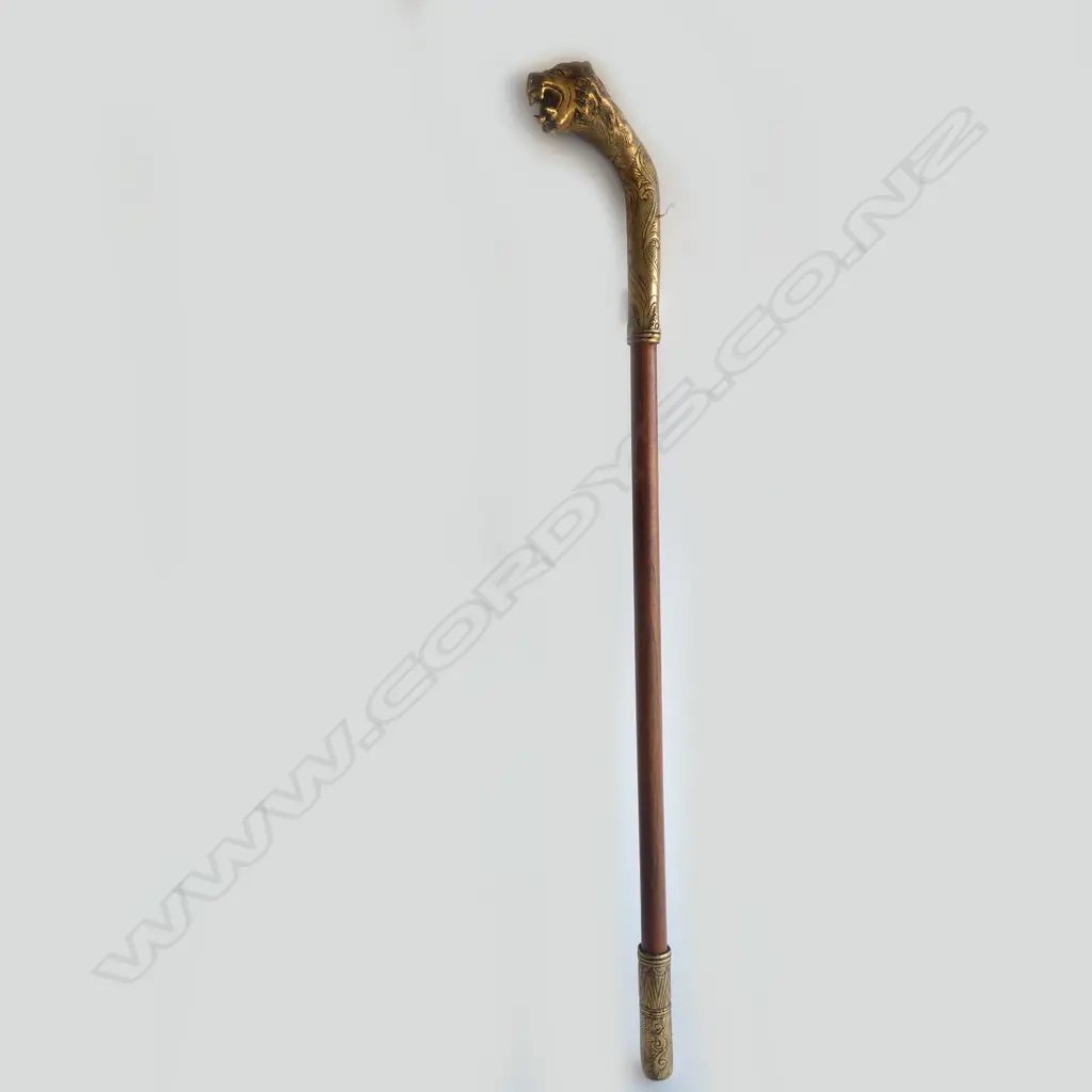 BRASS LION WALKING STICK L.920mm Image 1++