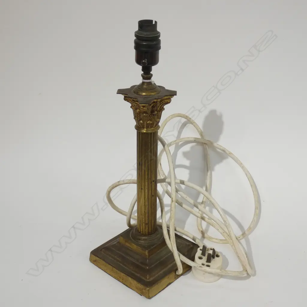 BRASS PEDESTAL LAMP H. 400MM Image 1++