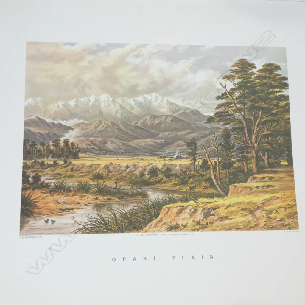 BOOK; 'NEW ZEALAND GRAPHIC AND DESCRIPTIVE' 1973 REPRINT 575x450mm Image 1++