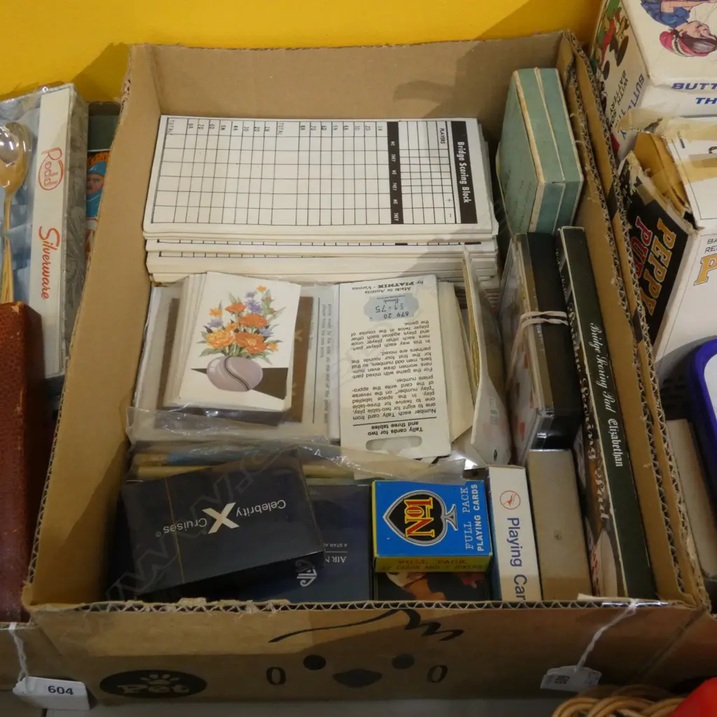BOX BRIDGE SCORING PADS / PLAYING CARDS ETC. Image 1++