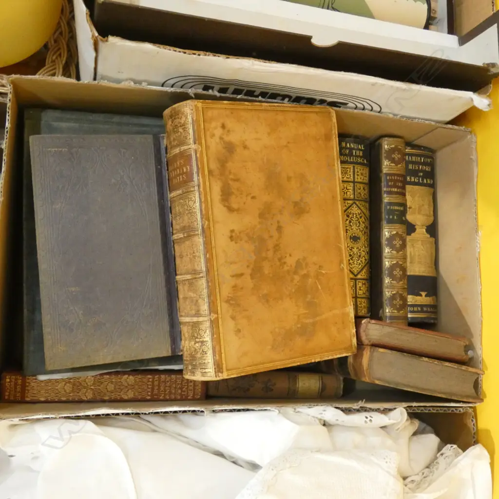 BOX LOT ANTIQUE BOOKS Image 1++