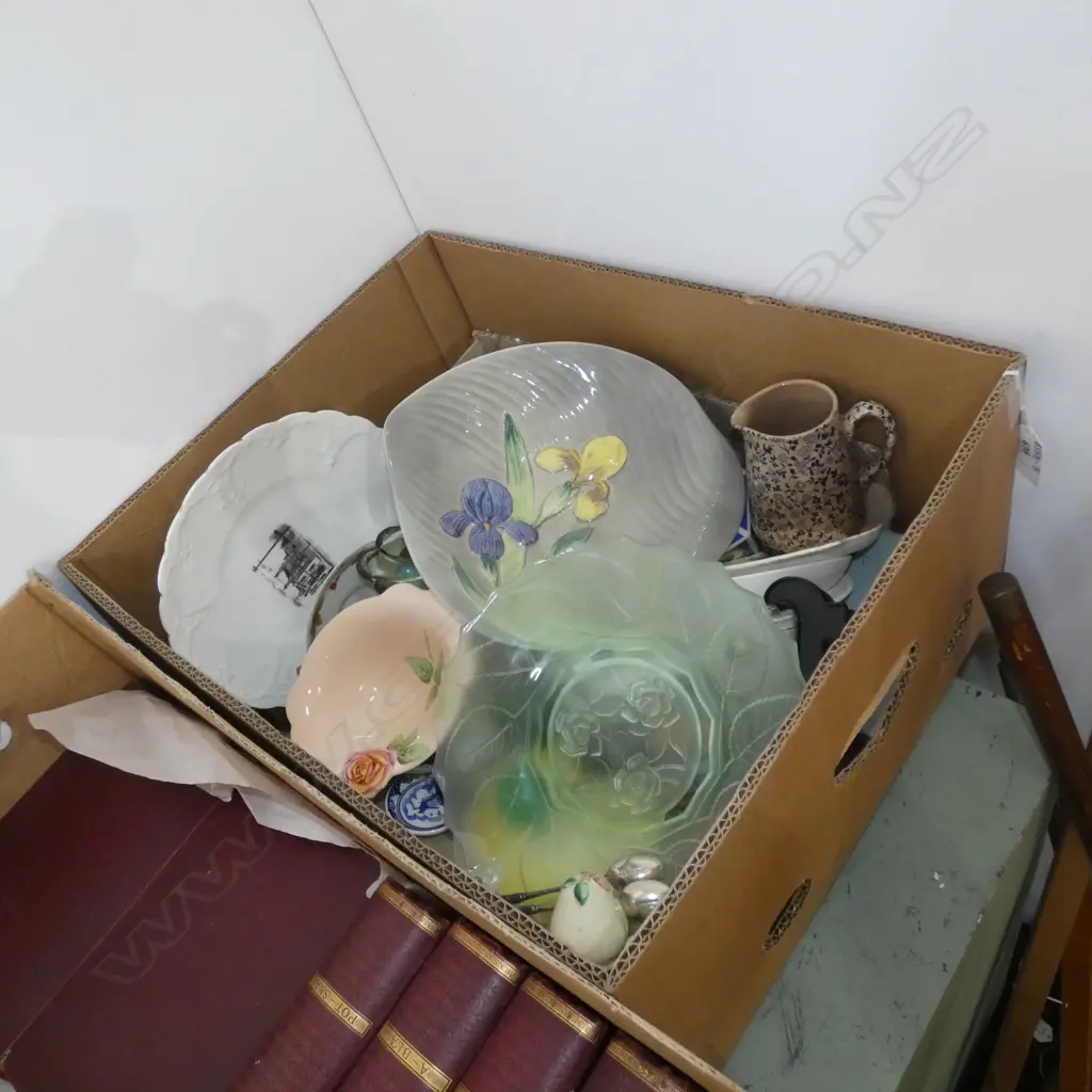 BOX MISC GLASS, CHINA. ETC  Image 1++