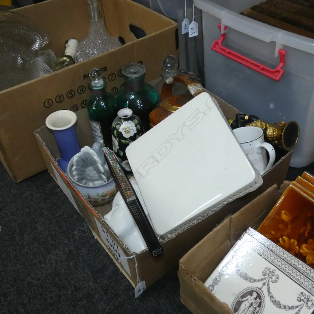 LOT ASST CHINA GLASS ORIENTAL ETC Image 1++