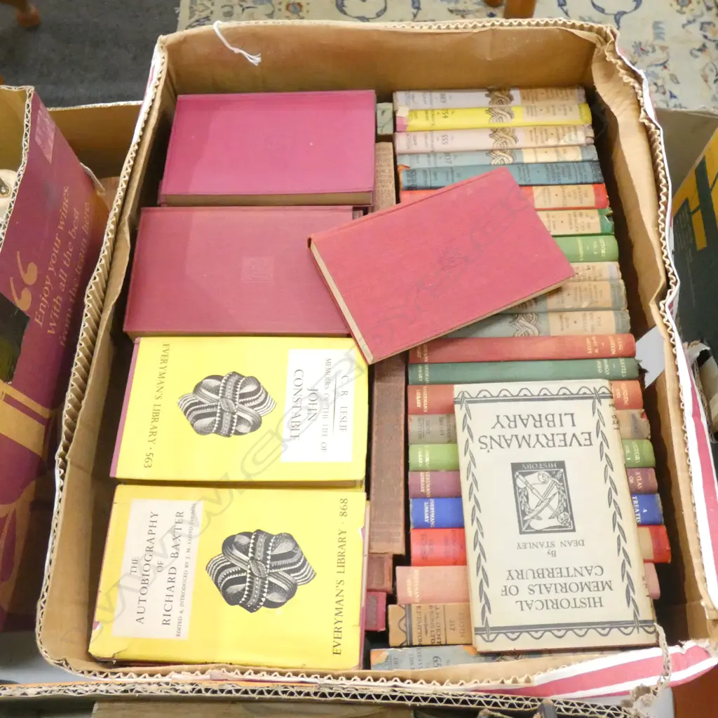 BOX OF EVERYMANS BOOKS Image 1++