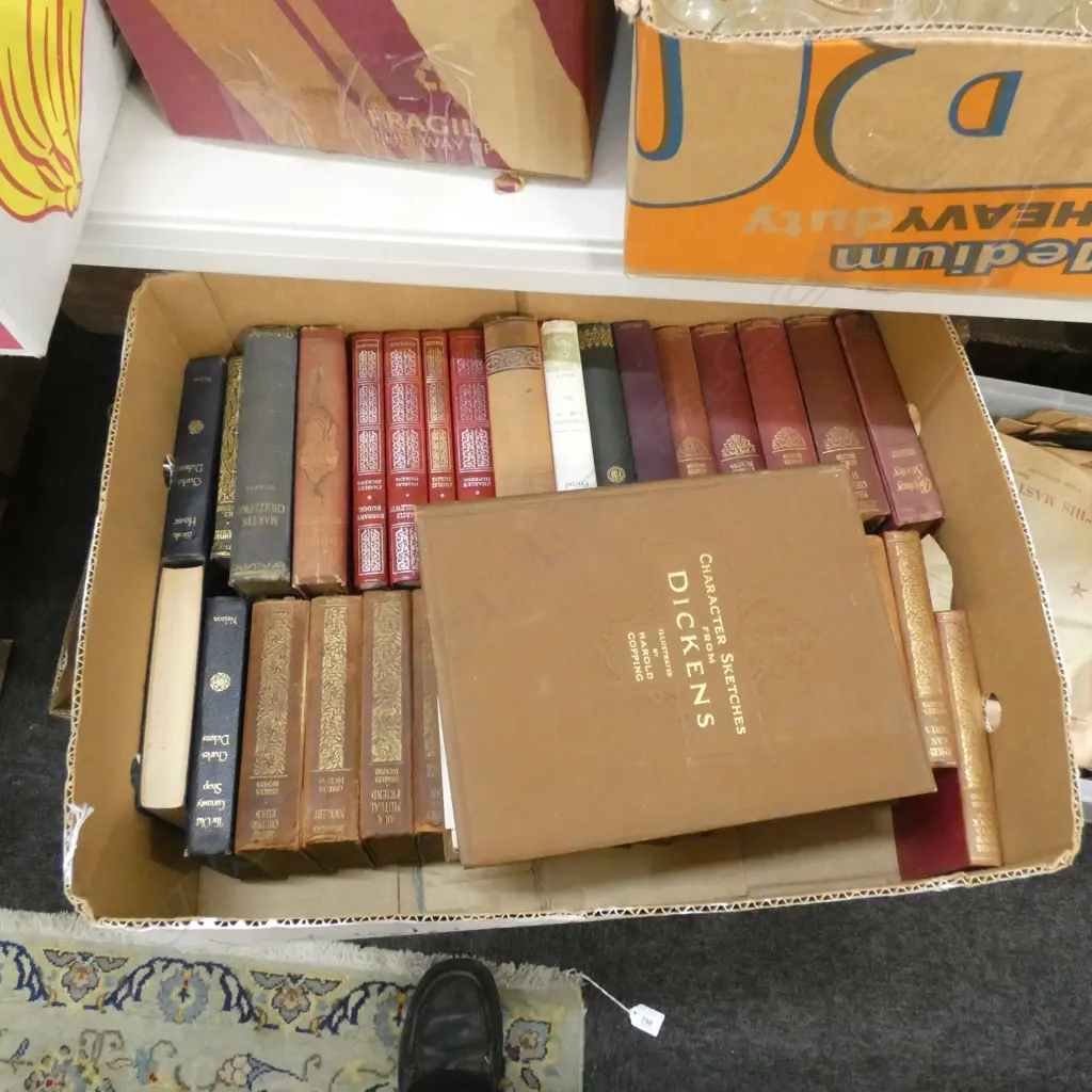 BOX OF DICKENS BOOKS Image 1++