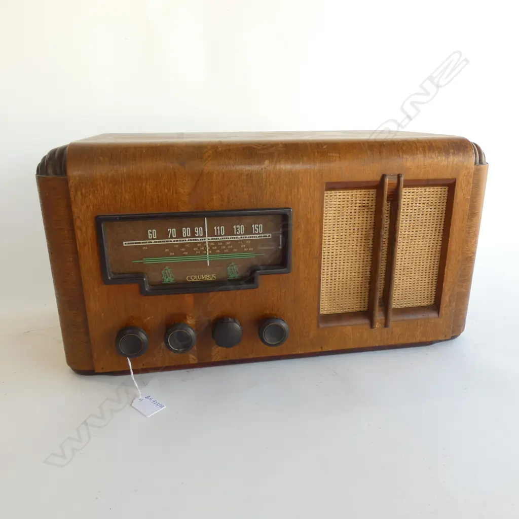 VINTAGE DECO 'COLUMBUS' RADIO W.535mm Image 1++