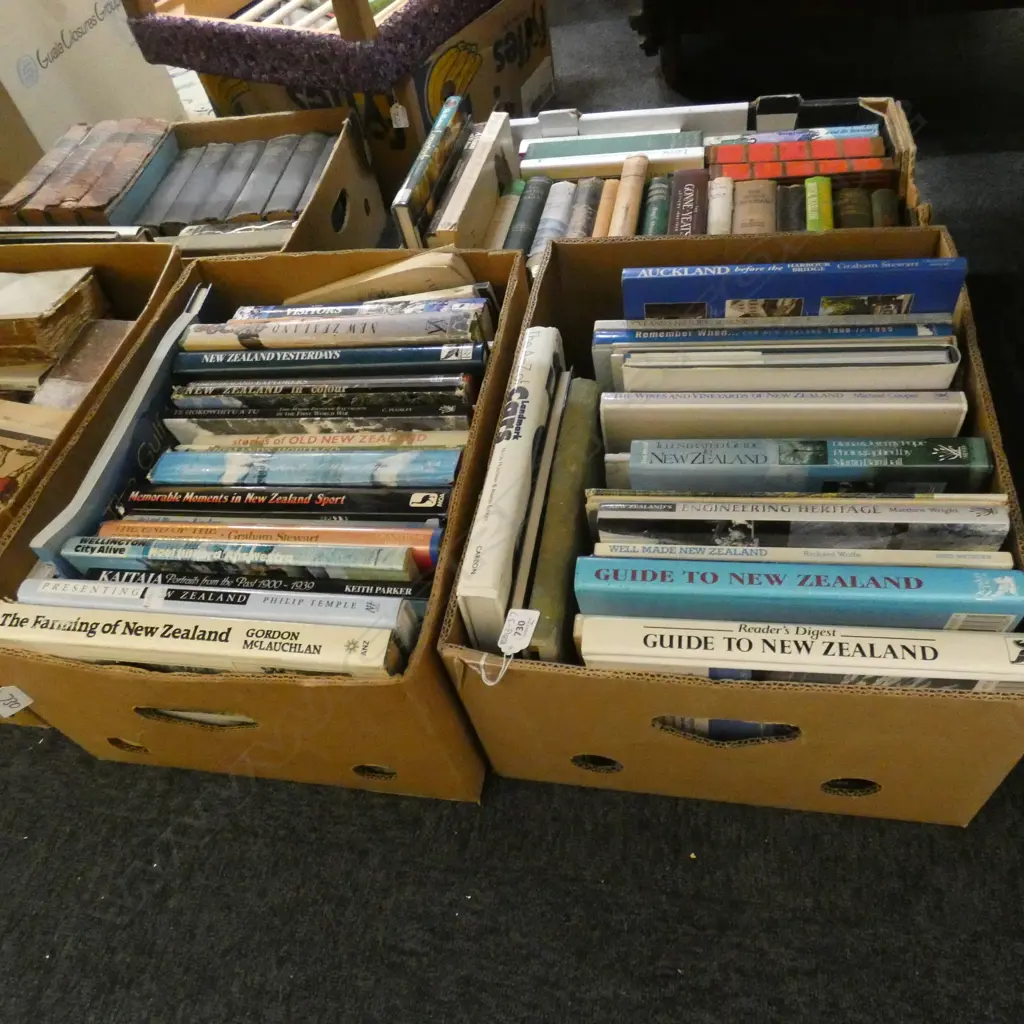2 BOXES NZ BOOKS  Image 1++