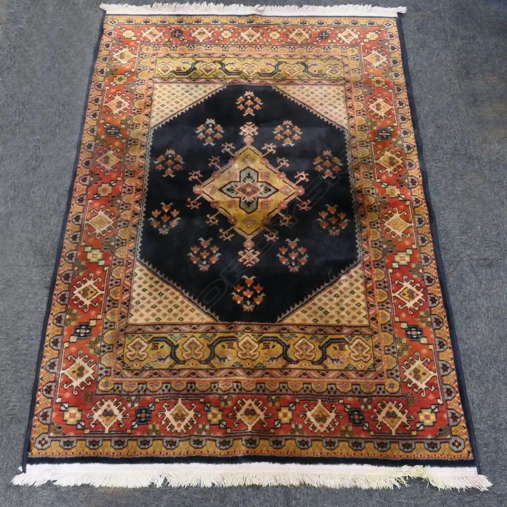 MACHINE KNOTTED WOOL PILE RUG, SOME MARKS, 1300 X 2020MM Image 1++