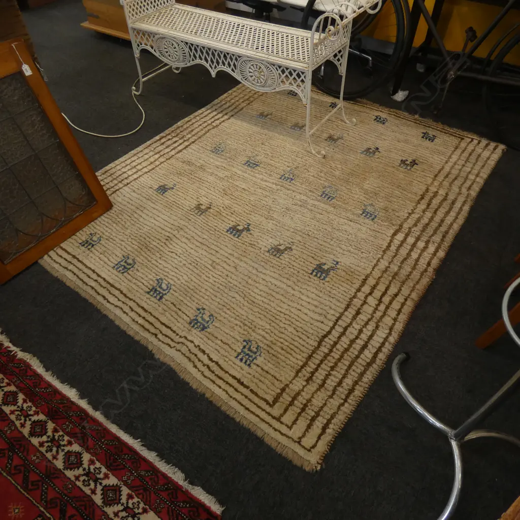 HAND KNOTTED GABBEH  (some stains) Image 1++