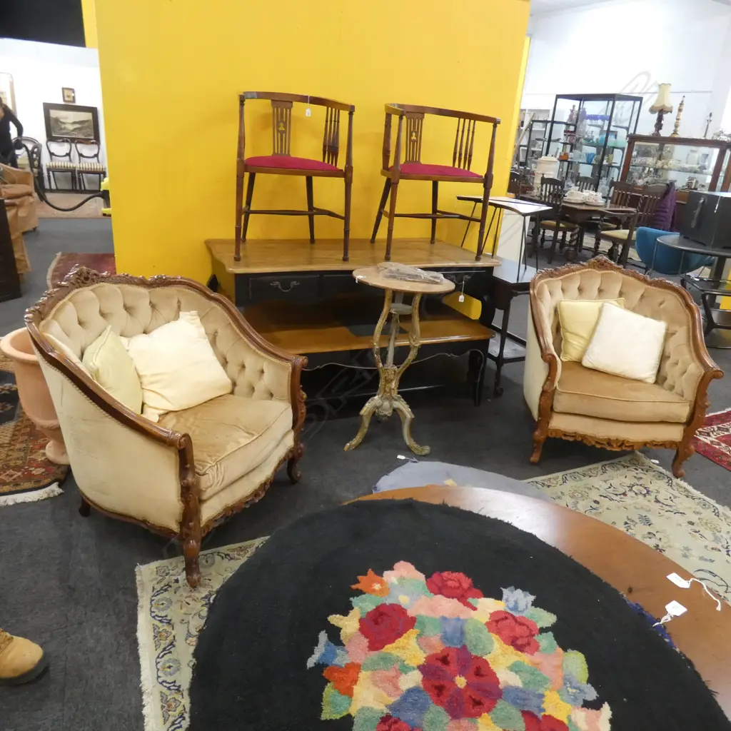 3 PCE FRENCH STYLE LOUNGE SUITE Image 1++