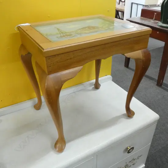 QUEEN ANNE STYLE SIDE TABLE