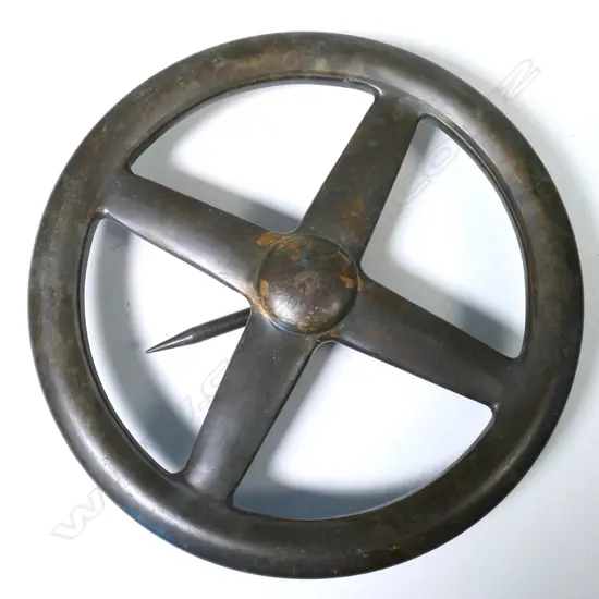 BRONZE STEAM ENGINE VALVE HAND WHEEL, DIA. 300MM