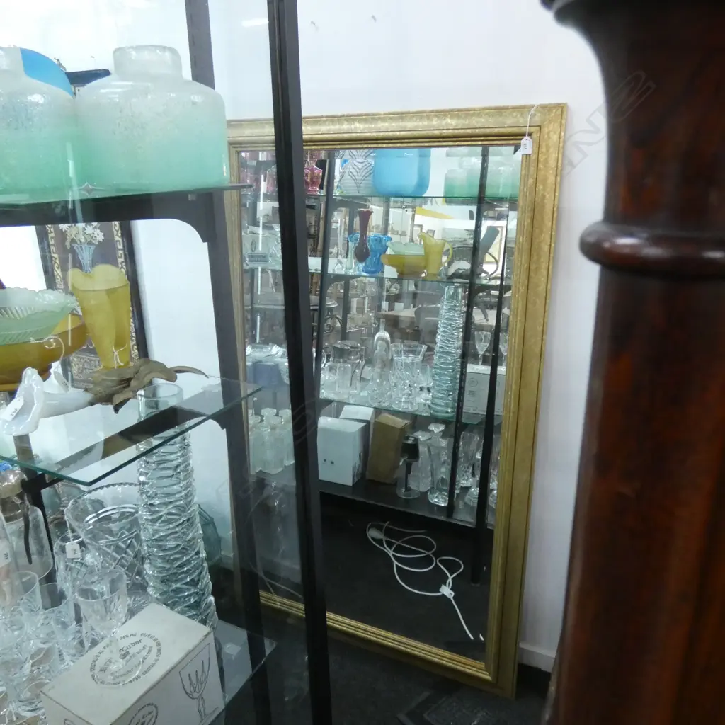 LG BEVELLED EDGE GILT WALL MIRROR 970 X 1565MM Image 1++