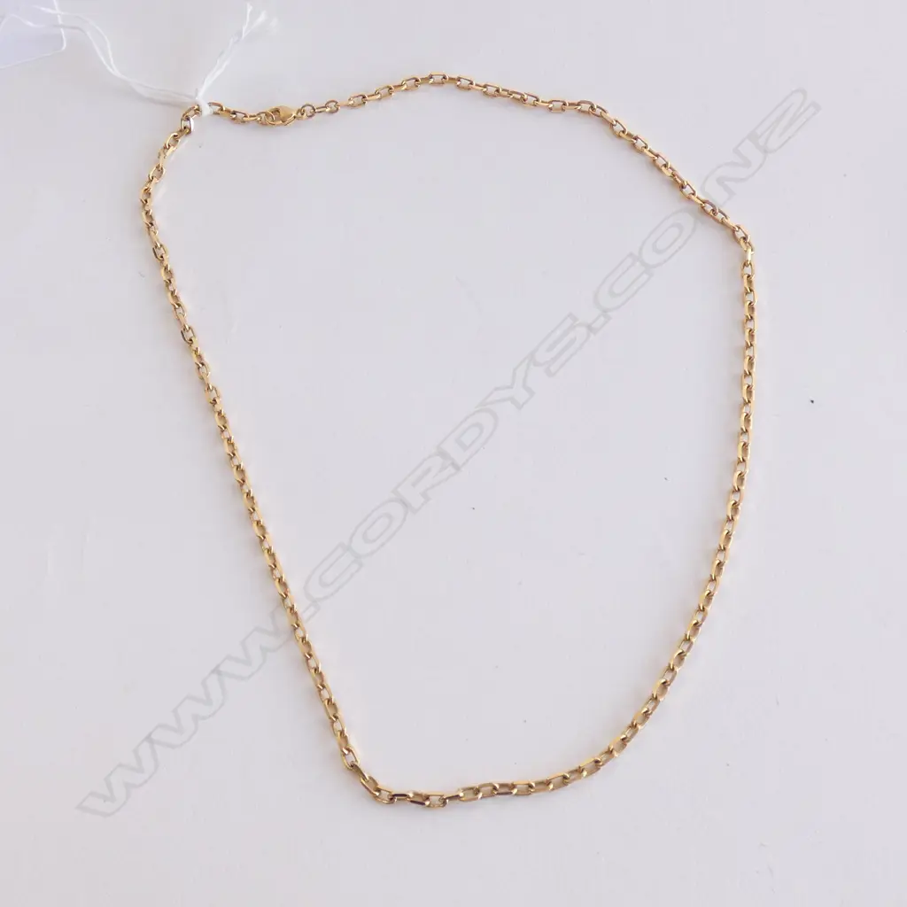 9CT GOLD SQUARE LINK CHAIN 7.4gm Image 1++