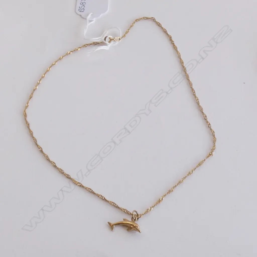 9CT GOLD CHARM AND 9CT GOLD CHAIN 3gm Image 1++
