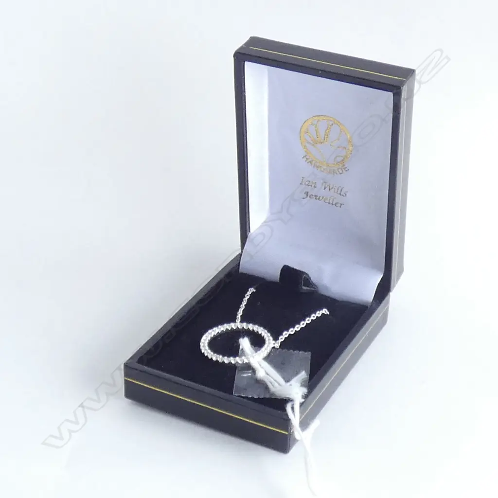 SILVER & CZ RING PENDANT NECKLACE Image 1++