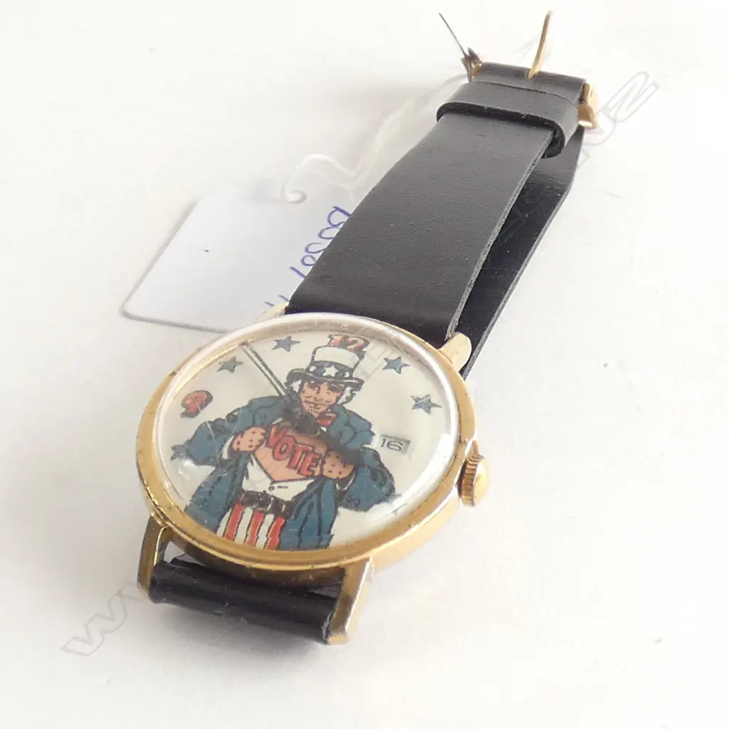 UNCLE SAME 'VOTE' GENTS WRIST WATCH Image 1++