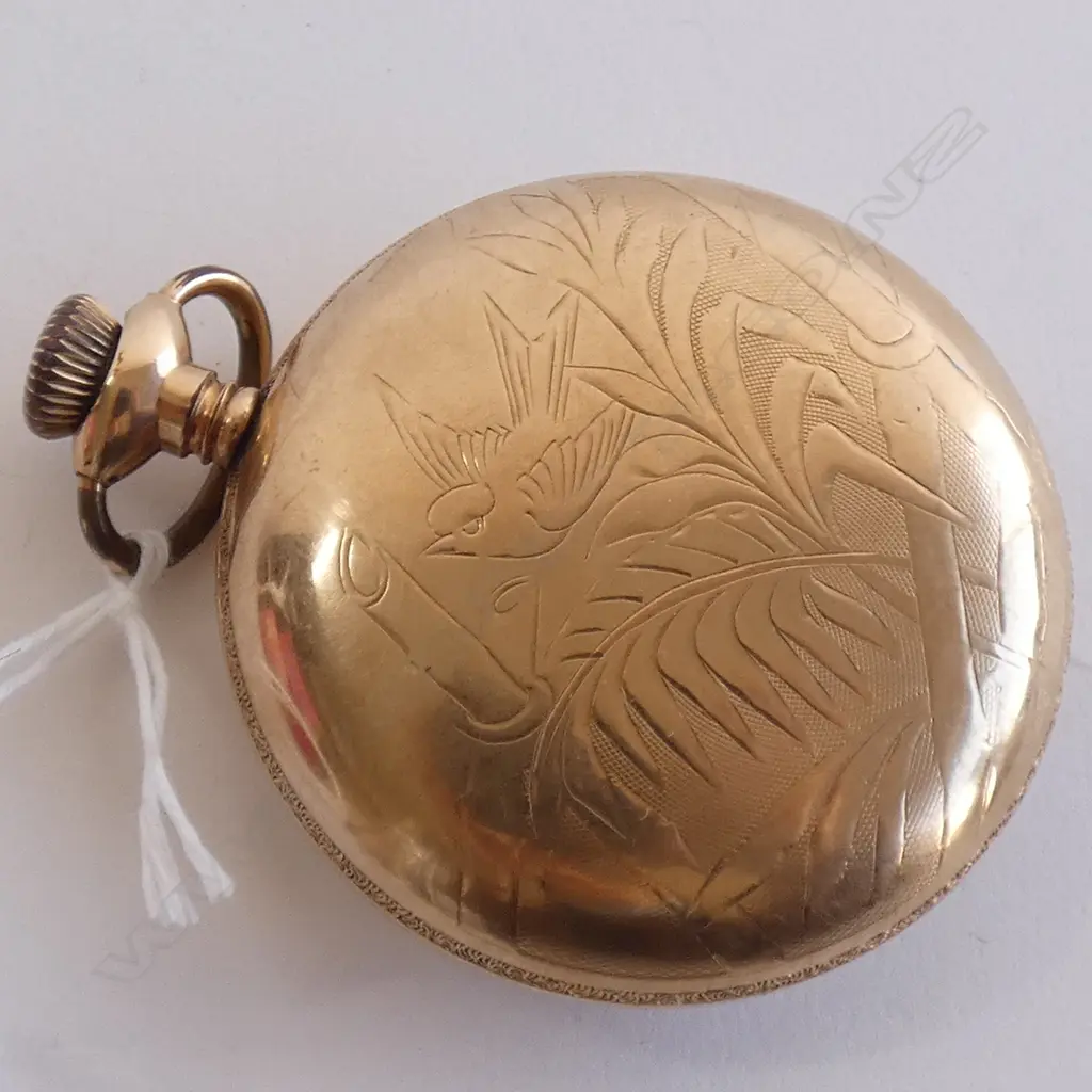 WALTHAM POCKET WATCH   ROLD GOLD?  A/F Image 1++