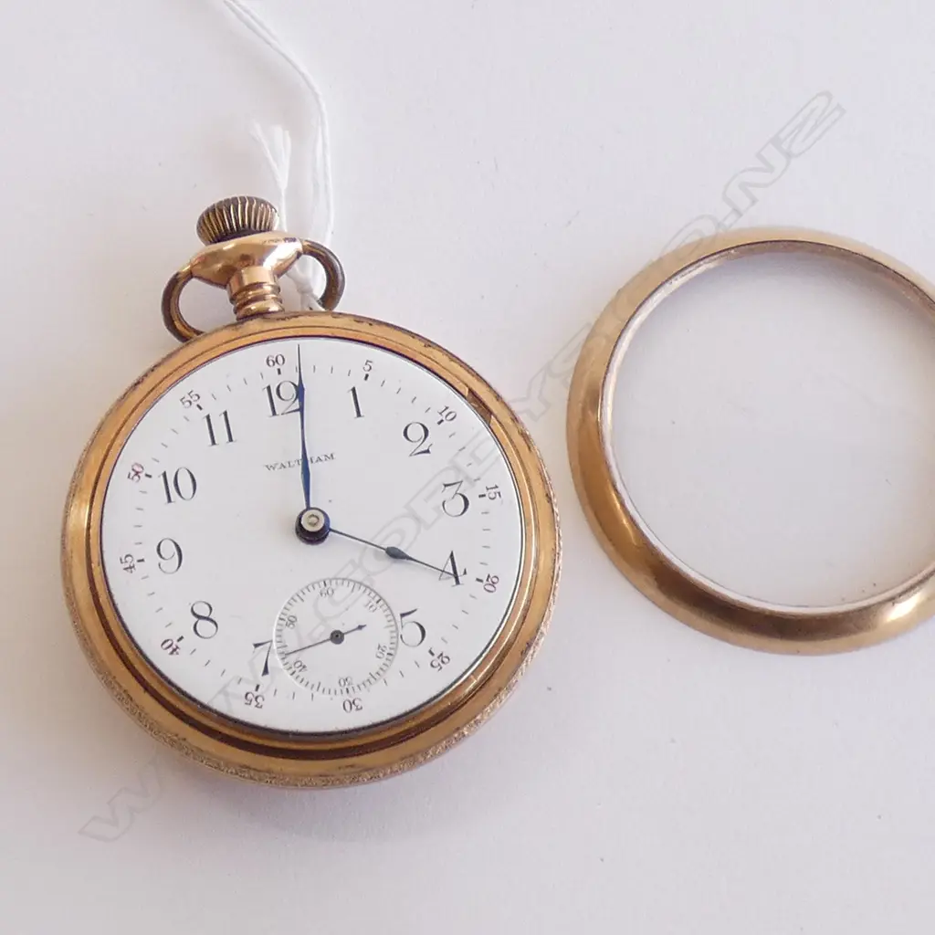 WALTHAM POCKET WATCH   ROLD GOLD?  A/F Image 1++
