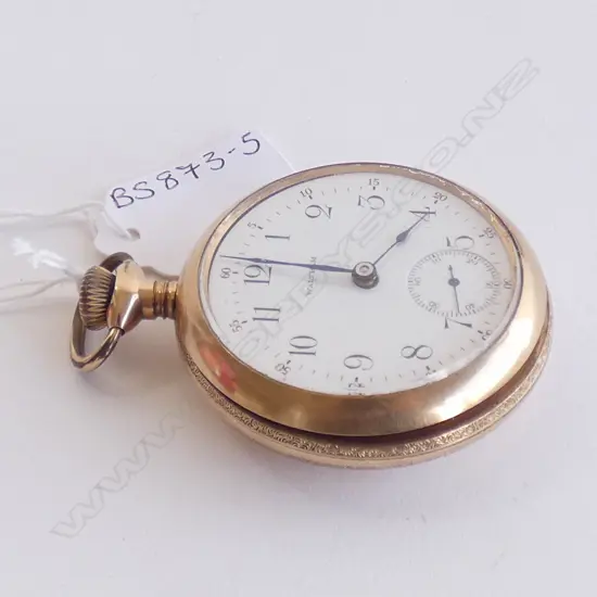 WALTHAM POCKET WATCH   ROLD GOLD?  A/F