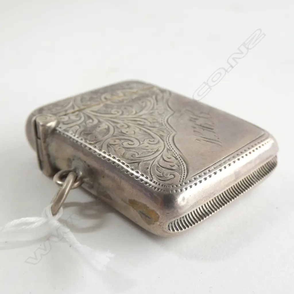 SILVER VESTA CASE BIRMINGHAM 1919 32.75gm Image 1++