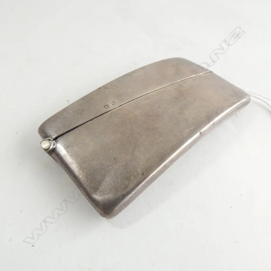 SILVER CARD CASE BIRMINGHAM 1920 41gm Image 1++