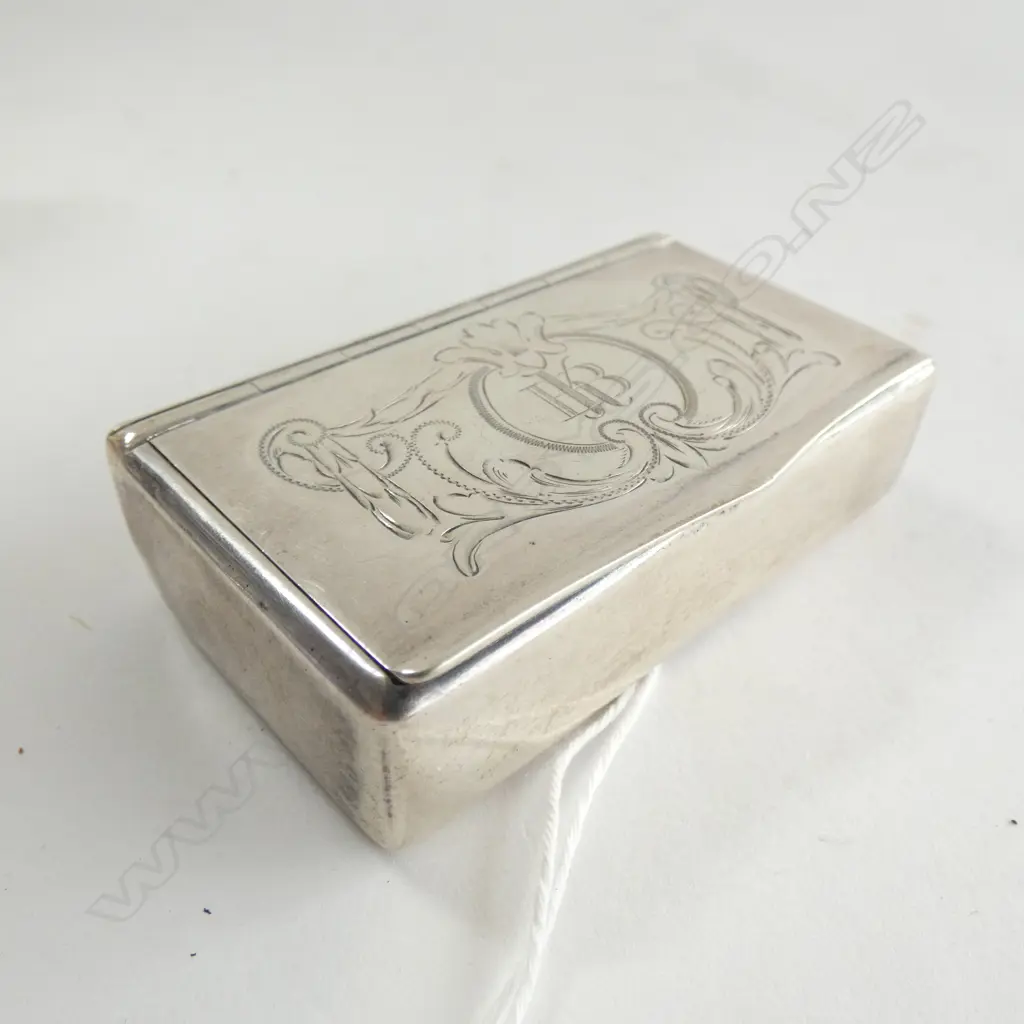 CONTINENTAL SILVER SNUFF BOX 0800 STANDARD 67gm Image 1++