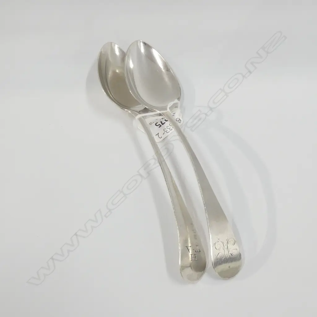 PR STG SILVER TABLESPOONS EXETER 1799  117GMS  Image 1++
