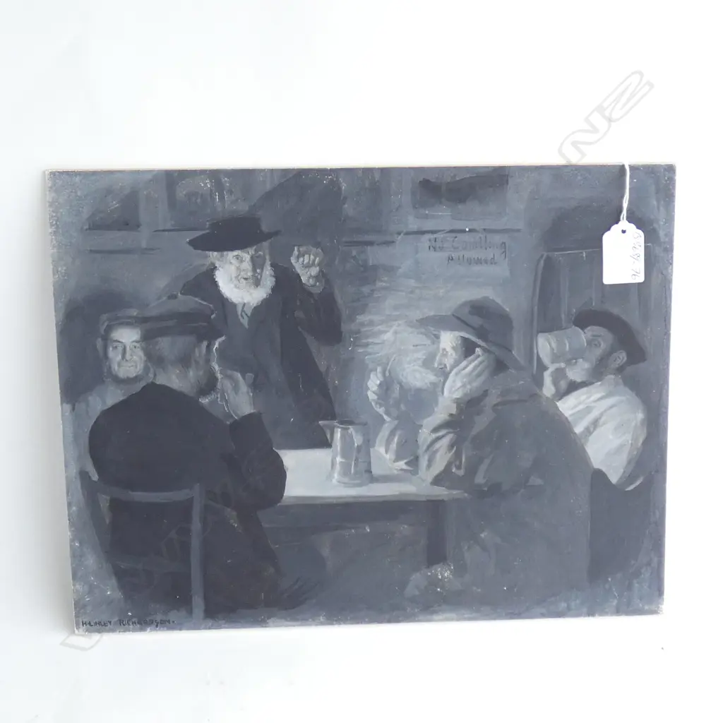 H.L. RICHARDSON BOOK ILLUSTRATION SEPIA 'THE VILLAGE POLITICIANS'... Image 1++
