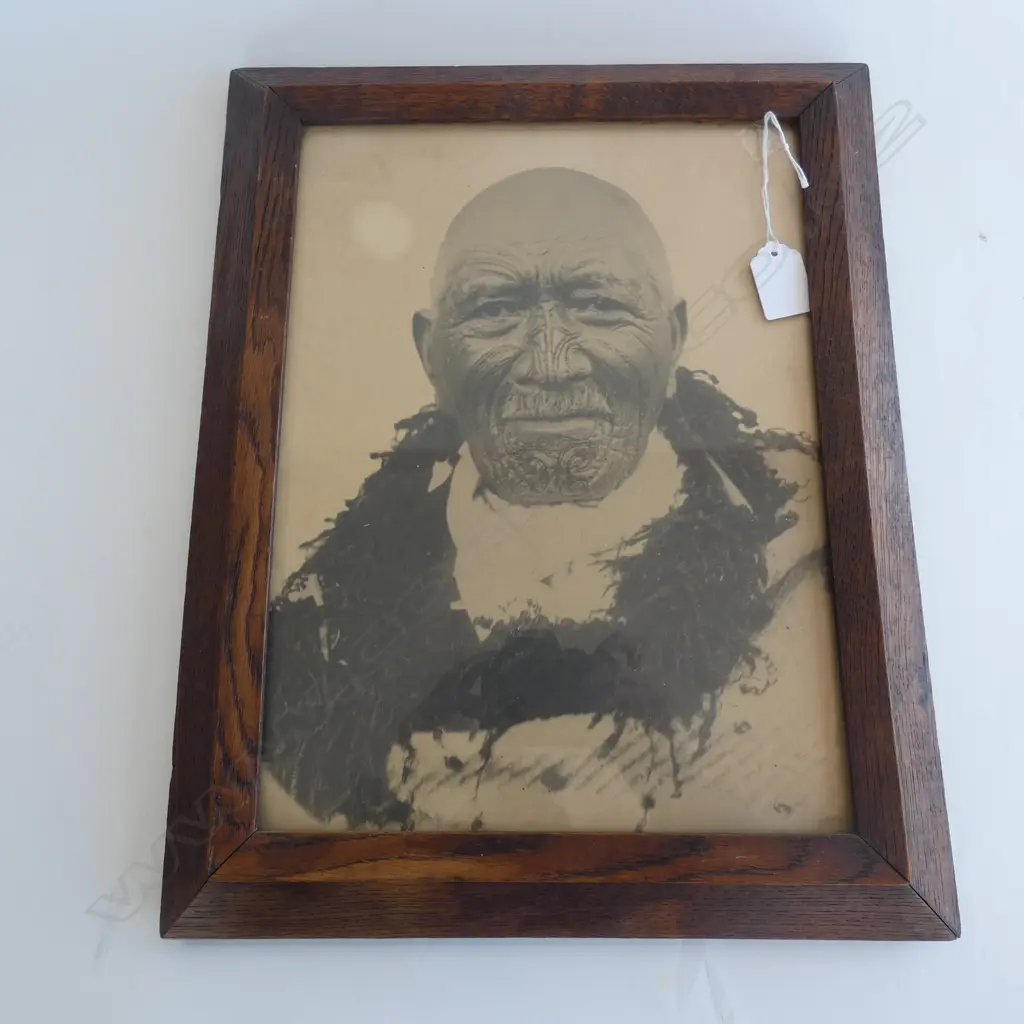 (17963) C1900 ORIGINAL PHOTO OF 'PATARA TE TUHI' 320 X 235mmm Image 1++