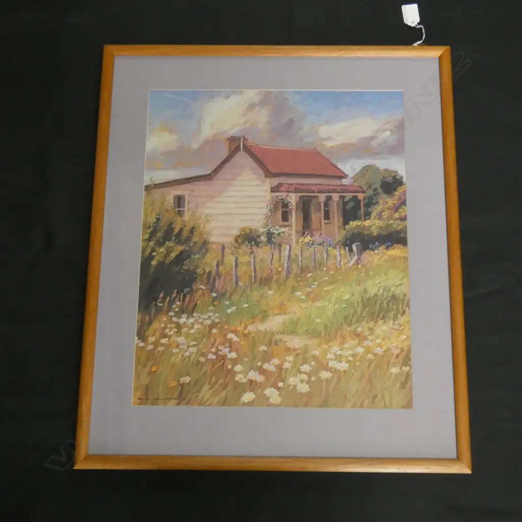 WATER COLOUR 'COUNTRY COTTAGE' BILL MCCORMICK 465 X 365MM Image 1++
