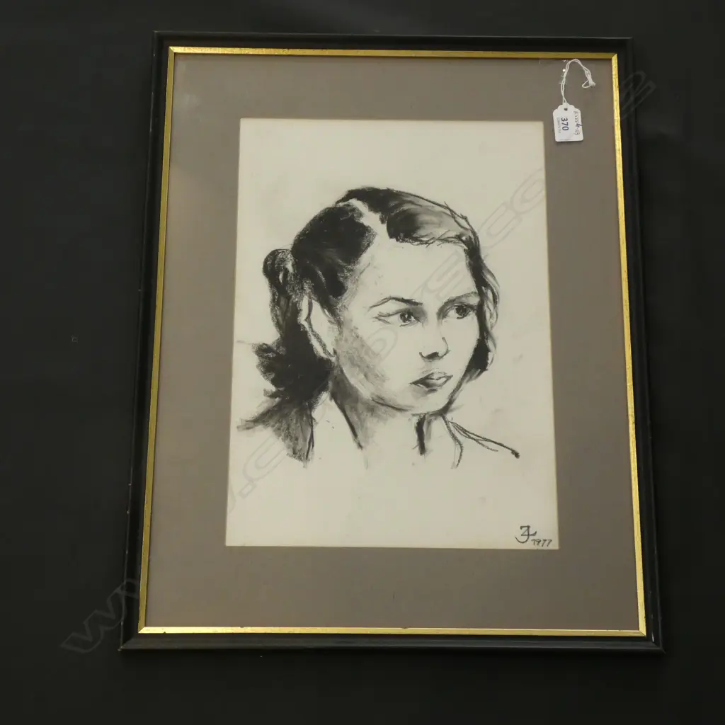 CHARCOAL - LADY'S PORTRAIT 380 X 270MM Image 1++
