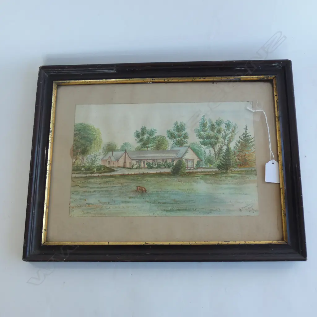 WATERCOLOUR 'MT SOMERS' SIGNED & DATED '37 280 X 190MM Image 1++