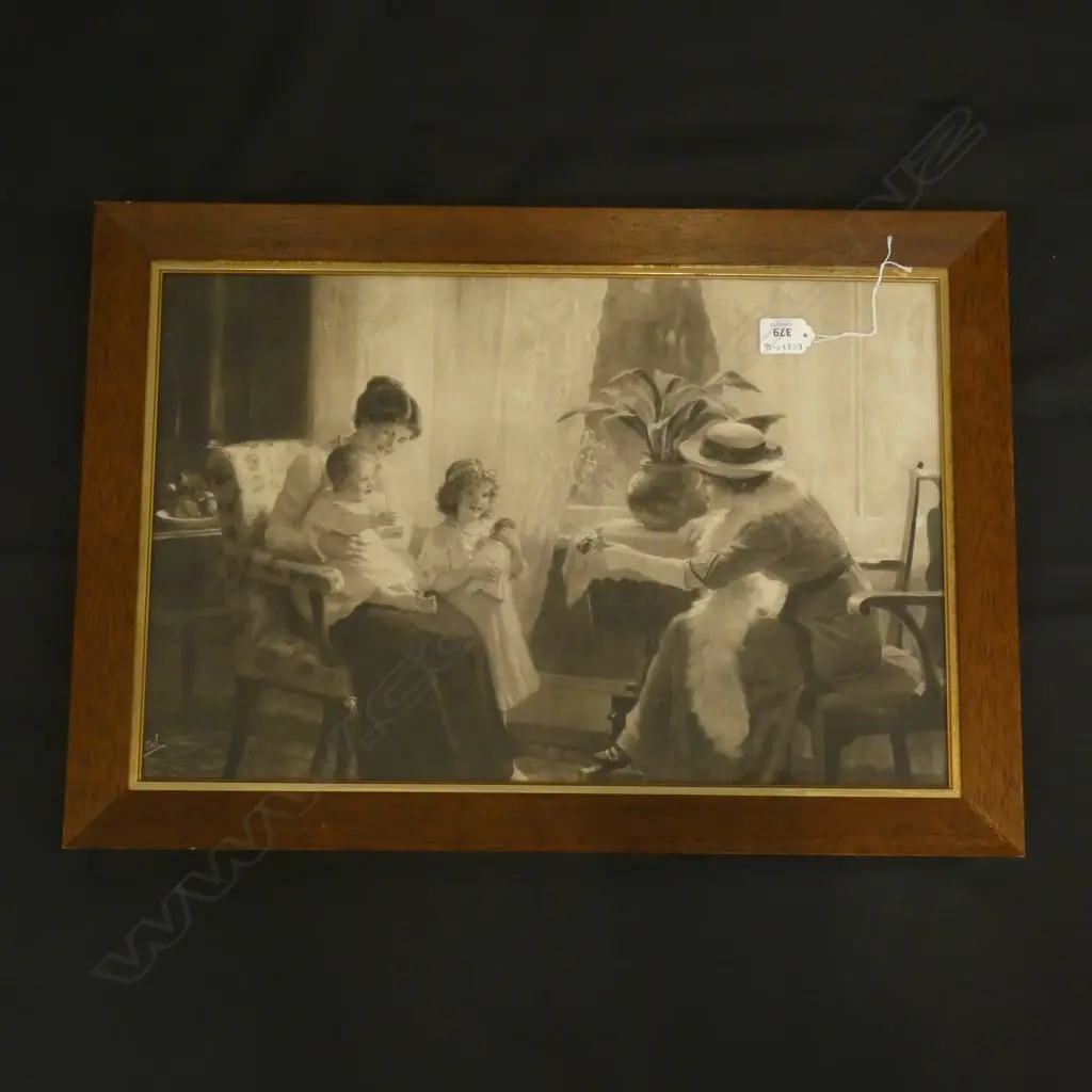 'PEARS' BLACK & WHITE PRINT - FAMILY  340 X 520MM Image 1++