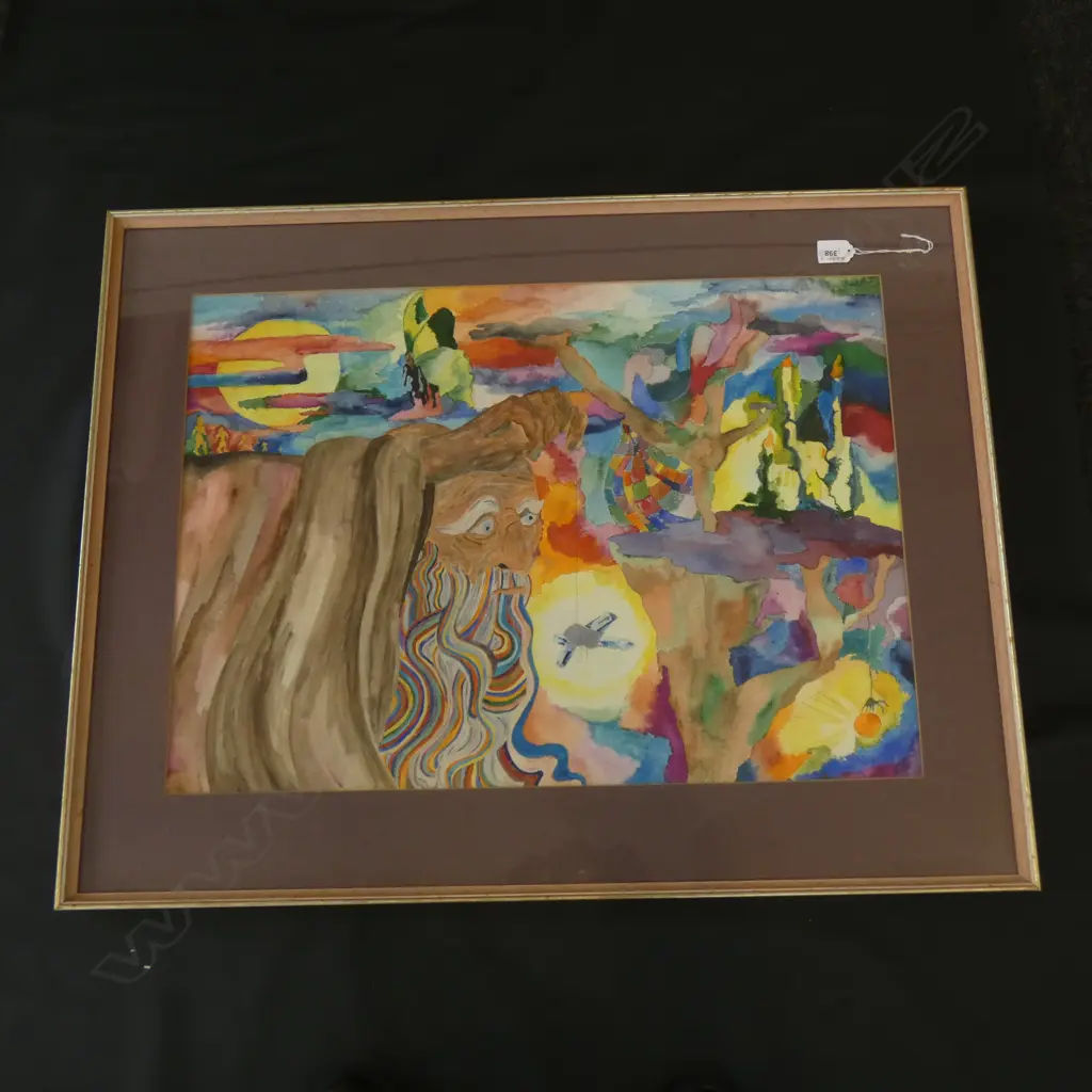 COLOURFUL WATERCOLOUR 480 X 580MM Image 1++