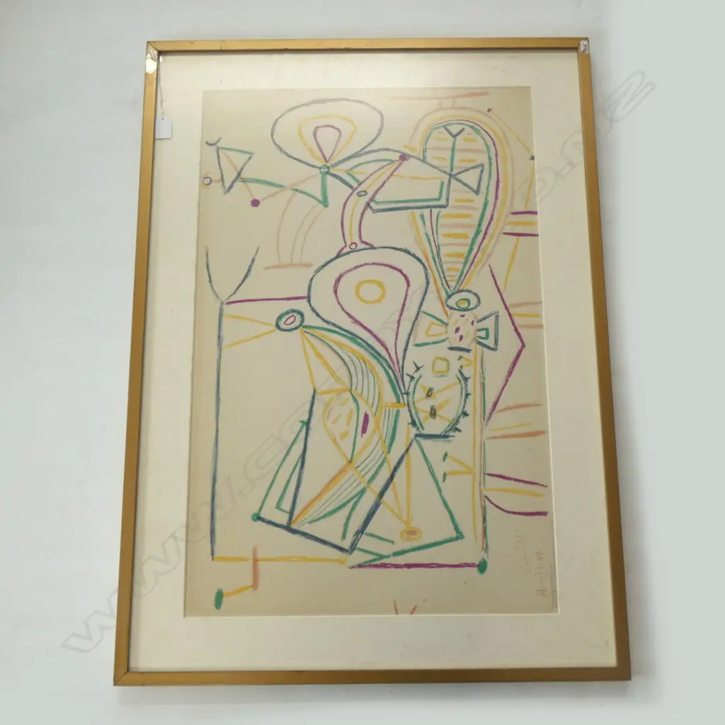 "COMPOSITION" BY PABLO PICASSO S. P. PUBLISHED BY SCHOOL PRINTS LTD H. 500MM X W. 750MM Image 1++